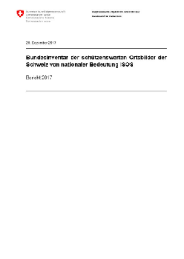  Bundesinventar ISOS Bericht 2017
